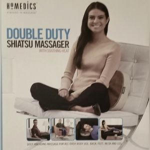 Homedics Double Duty Shiatsu Massager w/ Heat - BRAND NEW IN BOX